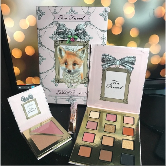 Too Faced Cosmetics ~ 3PC Enchanted Foxy Neutrals Makeup Set ~ BNIB - Picture 1 of 5